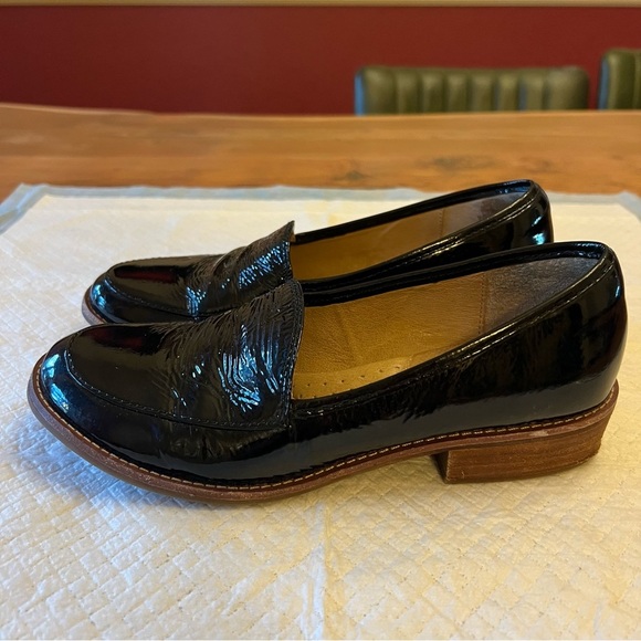 SOFFT Napoli Patent Leather Loafers Size 7M Black Classic and Elegant - Picture 8 of 12